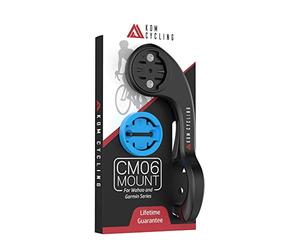 KOM Cycling CM06 Support d'ordinateur GoPro à libération rapide pour ordinateur de vélo Wahoo et Garmin (support de vélo compatible avec Edge 1050, Wahoo Ace et autres) 1050 Support de vélo compatible