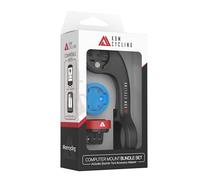 KOM Cycling CM06 Support d'ordinateur GoPro à libération Rapide pour Ordinateurs de vélo Wahoo et Garmin Support vélo Compatible avec Edge 1040, Elemnt Roam et Autres