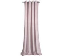 KOMA Rideau à oeillets en velours occultant Rose poudré 140x250 cm Rose poudré G