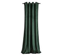 KOMA Rideau occultant en Velours à œillets Vert Bouteille 140x250 cm