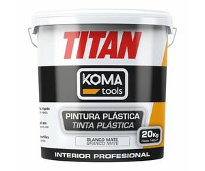 Koma Tools Peinture Plastique Titan Blanc 20 kg - Marque EAN : 8425998253016