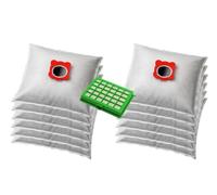 KOMA WB01PL - Kit d'accessoires compatible avec aspirateur Rowenta Compacteo ZR003901, 12 sacs d'aspirateur, 1 filtre Hepa