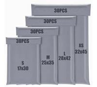 KOMABLEN 120 Pièces Enveloppe Plastique Expedition17x30/2 x35/28x42/32x45cm | 120 Micron Autoadhésive Emballage Colis Vinted, Opaque Imperméable, Pochette Colis Enveloppe Borse pour Vêtements, Chaussures