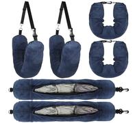 KOMABLEN 2 pièces Coussin de Voyage Remplissable avec des Vêtements | Oreiller de Voyage | Gadgets de Voyage Accessoires Utiles, Convient pour Les Voyages en Voiture/Avion Oreiller Cervical Portable