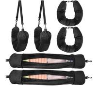 KOMABLEN 2 pièces Coussin de Voyage Remplissable avec des Vêtements | Oreiller de Voyage | Gadgets de Voyage Accessoires Utiles, Convient pour Les Voyages en Voiture/Avion Oreiller Cervical Portable