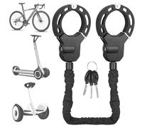 KOMABLEN Antivol Velo Electrique, Cadenas Velo Antivol, Portabilité Cadenas Trotinette avec Clés, Chaine Velo Antivol Menotte Bike Lock pour Trottinette Électrique, Moto