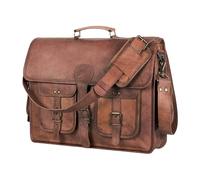 Komal's Passion Leather Sacoche en Cuir pour Homme et Femme 45,7 cm Fait Main pour Ordinateur Portable