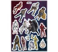 KOMAR 12 Stickers géant Héros Star Wars 50 x 70 cm Multicolors G