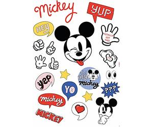 Komar 14066h Lot Stickers muraux décoratifs pour Chambre d'enfant Motif Its a Mickey Thing, coloré, Größe: 50 x 70 cm-21 Teile
