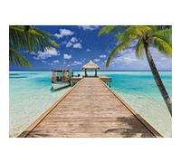 Komar 8-921 368 x 254 cm Beach Resort papier peint mural - Bleu (8 pièces) Bleu G