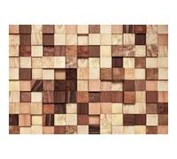 Komar 8-978 368 x 254 cm lumbercheck Papier peint mural - marron (Lot de 8) Marron G