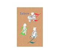 Komar ABC Animal Y Tableau Mural avec Cadre en 3 Tailles, coloré, P036Z-30x40