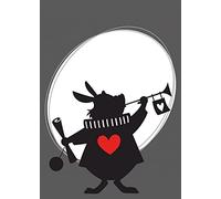 Komar Alice Rabbit - Taille : 50 x 70 cm Impression sur toile (sans cadre) - Disney