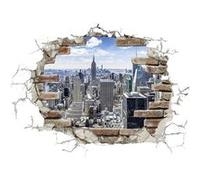 KOMAR -Break Out NYC-, Sticker Décoration Murale - 100x70 cm Multicolors