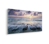 Komar Broken Waves Tableau sur châssis en bois véritable 90 x 40 cm