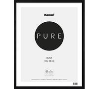 Komar Cadre Photo en Bois, Noir, 40 x 50 cm, avec Verre Acrylique Transparent