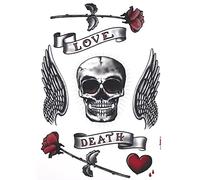 'Komar Deco de Sticker "Calavera, 1 pièce, noir/rouge, 17020h