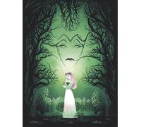 Komar Décoration murale Disney Sleeping Beauty Aurora Maléfique - Dimensions : 30 x 40 cm - Poster pour chambre d'enfant - Roulé sans cadre - Vert