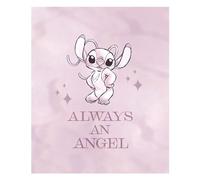 Komar Décoration murale Stitch Always an Angel - Dimensions : 40 x 50 cm - Disney - Impression d'art - Pour chambre d'enfant