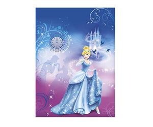 Komar Disney Cendrillon de Nuit Papier Peint, en Vinyle, Multicolore, Set de 4 pièces