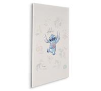 Komar Disney Lilo and Stitch In the Sun Tableau sur châssis - Dimensions : 60 x 90 cm - Décoration murale pour chambre d'enfant