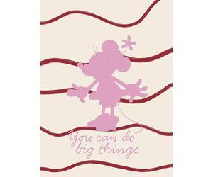 Komar Disney Minnie Mouse You Can Do Big Things Décoration murale pour chambre d'enfant 30 x 40 cm