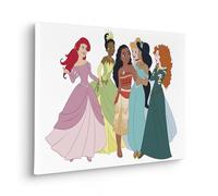 Komar Disney Princesses Together Tableau sur châssis pour chambre d'enfant Multicolore 60 x 40 cm