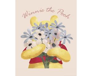 Komar Disney Winnie l'ourson Into The Blooms Tableau mural décoratif pour chambre d'enfant 40 x 50 cm