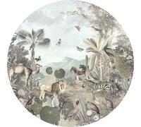 Komar Dot D1-028 Utopia Papier peint photo non tissé rond et autocollant Motif jungle Ø 125 cm