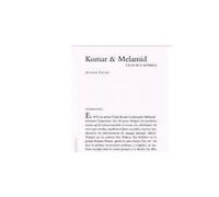 Komar et Melanid Un Art de la Médiation - Devrim Bayar - Lettre Volee - broché - Beau livre