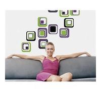 KOMAR Fever, Sticker mural motifs carrés multicolores vintage - 50x70 cm Multicolors G