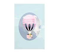 Komar Happy Balloon Green - Taille : 50 x 70 cm Impression sur toile (sans cadre) - Pure Boutique