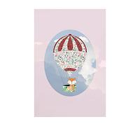 Komar Happy Balloon Rose - Taille : 50 x 70 cm Impression d'art (sans cadre) - Pure Boutique