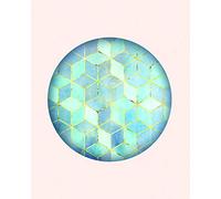 Komar Image Murale | Mosaïque Cercle Azzuro | Poster Photo Salon Chambre Décoration Art Print | sans Cadre | P093B-40x50 | Taille : 40 x 50 cm (Largeur x Hauteur)