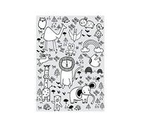 Komar Image Murale | Scribble Park | Poster Photo Salon Chambre Décoration Art Print | sans Cadre | P104A 30 x 40 cm | Dimensions : 30 x 40 cm (Largeur x Hauteur)