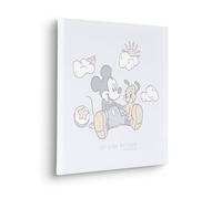 Komar Image sur châssis - Disney Mickey Mouse Let's Go Outside - Dimensions : 40 x 40 cm - Toile murale pour chambre d'enfant