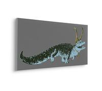 Komar Image sur châssis en bois véritable - Loki Alligator Variance - Dimensions : 90 x 40 cm - Image sur toile - Marvel - Pour chambre d'enfant