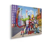 Komar Image sur toile - Spidey and His Amazing Friends Selfie - 90 x 60 cm - Image sur toile pour chambre d'enfant - Marvel