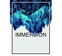 Komar Immersion Blue Affiche Murale avec Cadre 3 Tailles Disponibles, Blau, Grau, Schwarz, Weiß, P114C-30x40