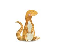 Komar Impression sur toile représentant un adorable animal Lizard - Dimensions : 50 x 70 cm Sans cadre - Pure Boutique