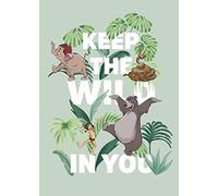Komar Jungle Book Keep the Wild - Taille : 50 x 70 cm Tableau mural, poster (sans cadre) Disney