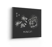 Komar Komar Image sur châssis - Le Mandalorian Grogu Snackin - Dimensions : 40 x 30 cm - Image murale pour chambre d'enfant, chambre d'enfant