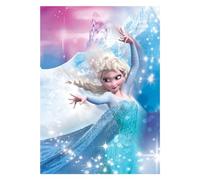 Komar La Reine des Neiges 2 Elsa Action - Dimensions : 50 x 70 cm - Tableau mural - Impression d'art (sans cadre) - Disney