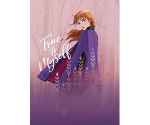 Komar La Reine des Neiges Anna True to Myself - Dimensions : 50 x 70 cm, décoration murale, poster, impression d'art (sans cadre) Disney