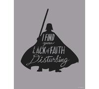 Komar Mantiburi Poster mural Star Wars Silhouette Quotes Vader 40 x 50 cm (sans cadre) Décoration pour chambre d'enfant