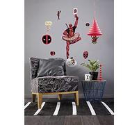 Komar Marvel 14111h Sticker Mural Motif Deadpool Derppool 50 x 70 cm (Largeur x Hauteur) 10 pièces Stickers décoratifs, Stickers muraux, décoration Murale, Chambre d'enfant