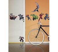 Komar Marvel 14735h Sticker Mural Avengers Action - 100 x 70 cm (Largeur x Hauteur) - 8 pièces - Thor, Black Widow - Sticker Mural, décoration Murale, Chambre d'enfant