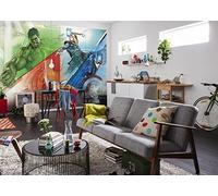 Komar Marvel Avengers Papier Peint en Vinyle Multicolore 368 x 0,2 x 254 cm