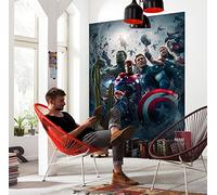 Komar Marvel Papier peint photo Avengers Age of Ultron Movie Poster - Dimensions 184 x 254 cm, 4 pièces, multicolore, papier peint, chambre d'enfant, chambre d'adolescent, super-héros