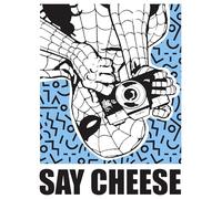 Komar Marvel Spider-Man Say Cheese Blue Tableau mural pour chambre d'enfant 30 x 40 cm
